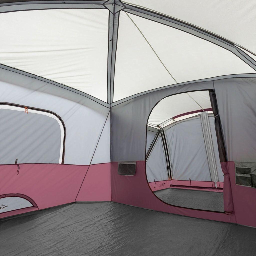 11-Person Camping Cabin Tent with Screen Room, Red X561