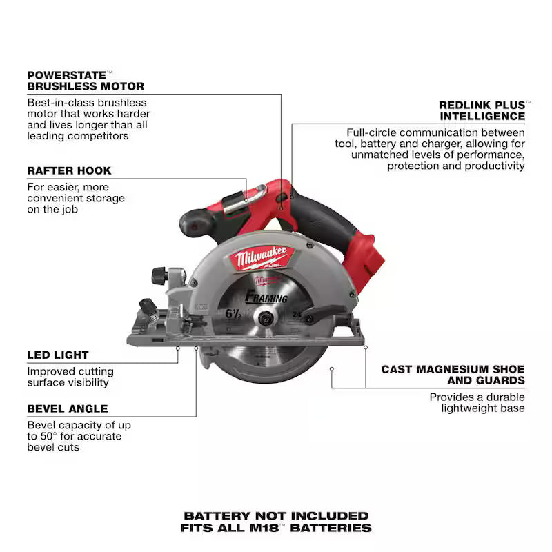 18-Volt Lithium-Ion Brushless Cordless Combo Kit (5-Tool) with Rocket Light M15550