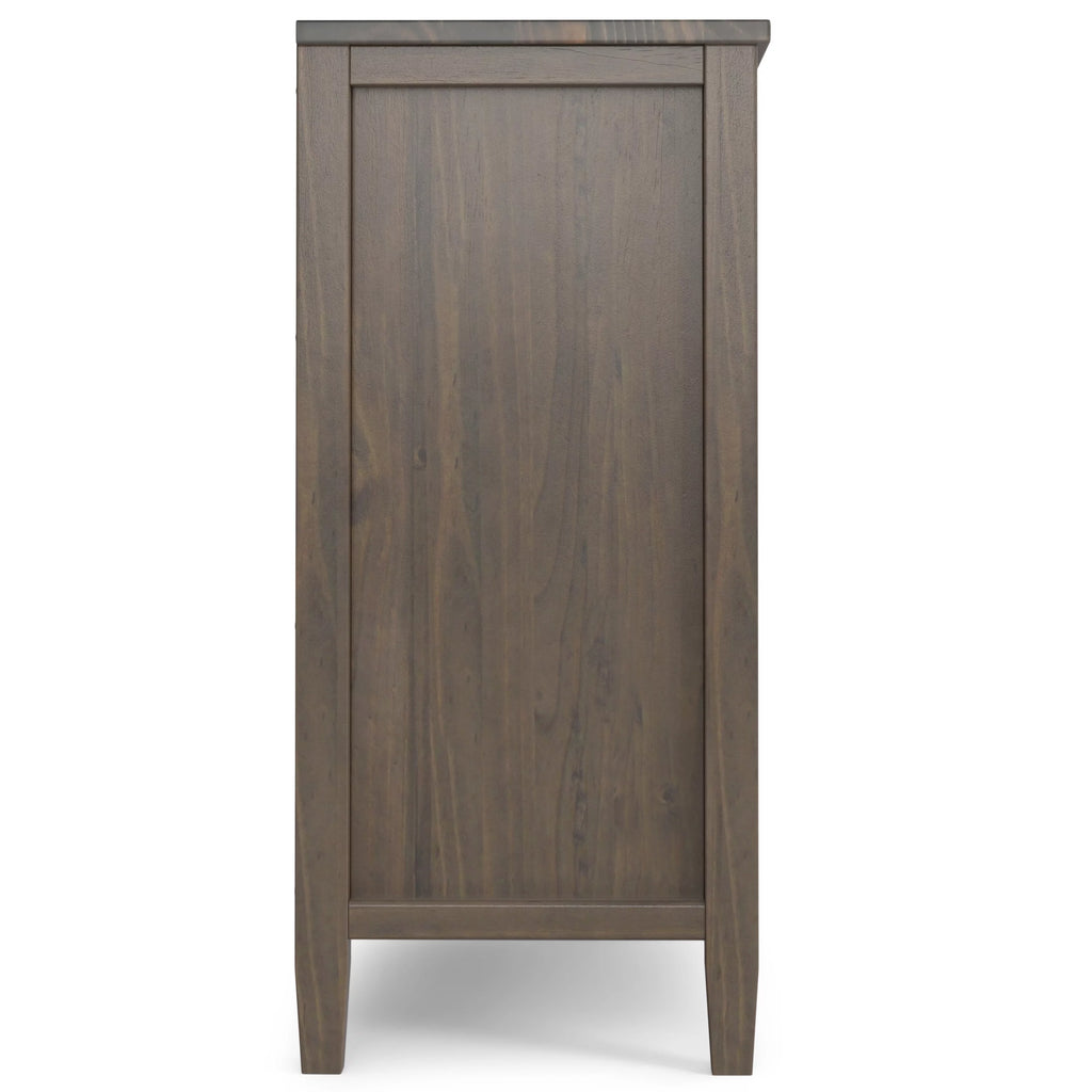Smoky Brown Solid Wood 32 inch Low Storage Cabinet Y792111