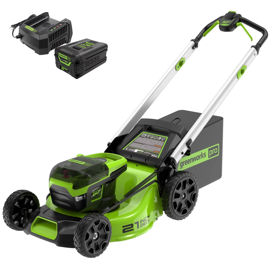 60V 21 Cordless Brushless Lawn Mower with Battery & Charger S8665