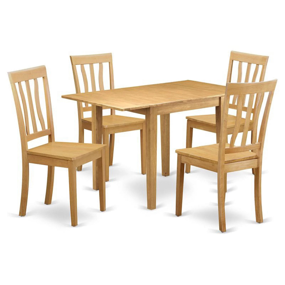 5-piece Oak Wood Dining Room Set X23031