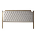 King Natural Linen Tufted Headboard Y849