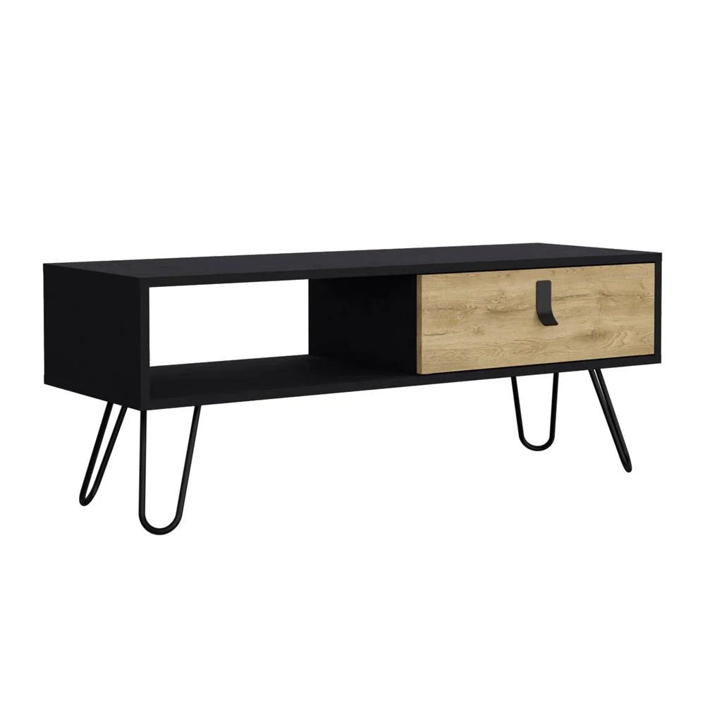 Coffee Table with Hairpin Legs and Drawer V199