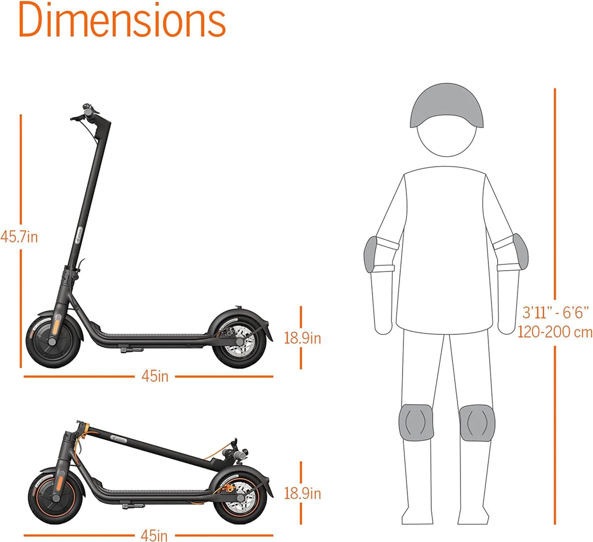 Electric Kick Scooter, 300W Motor, 15.5 mph Max Speed, 10-inch Pneumatic Tire U54053