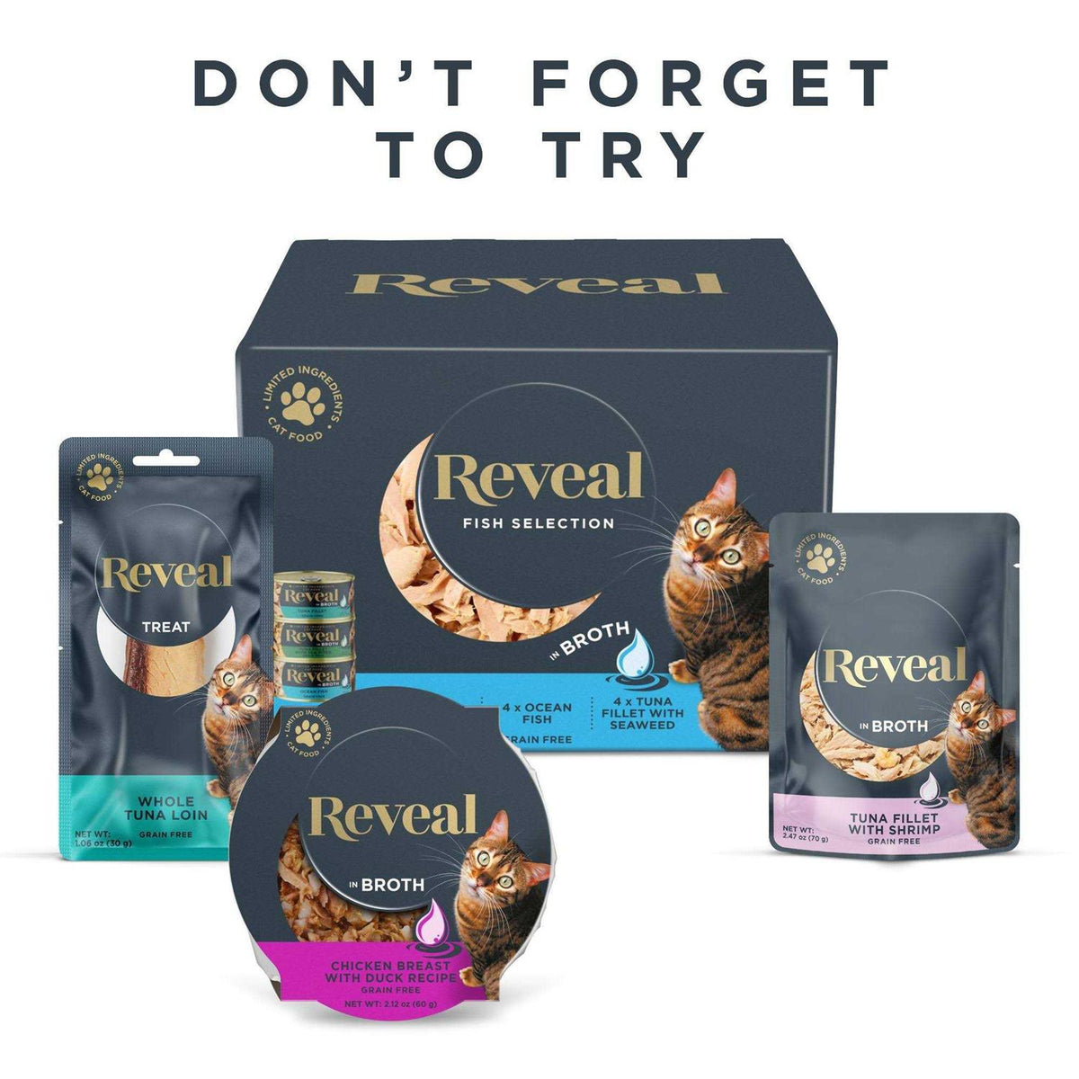 Natural Wet Cat Food Fish Variety Pack in Broth N925