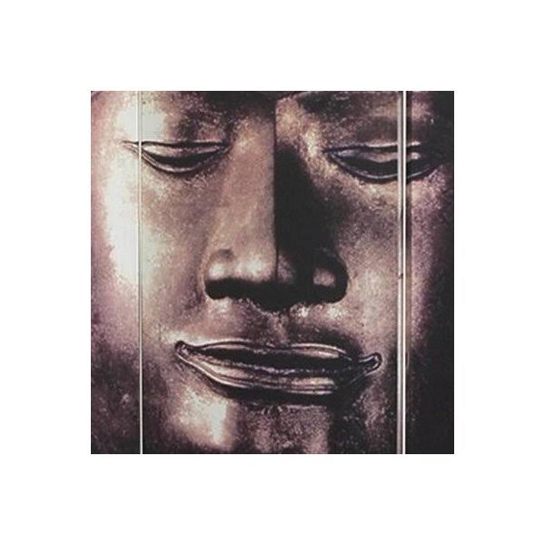 6 ft Tall Double Sided Buddha Canvas Room Divider Q697292