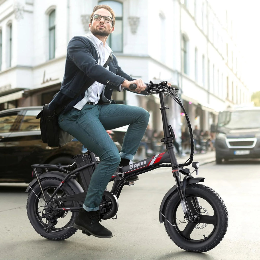 350W Folding Electric Bike 16 x 3.0 Fat Tire B682