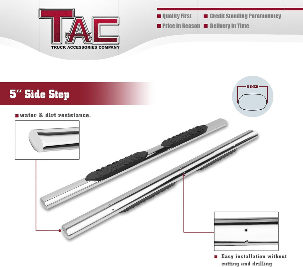 Stainless Steel Side Steps Running Boards 2Pcs U86304