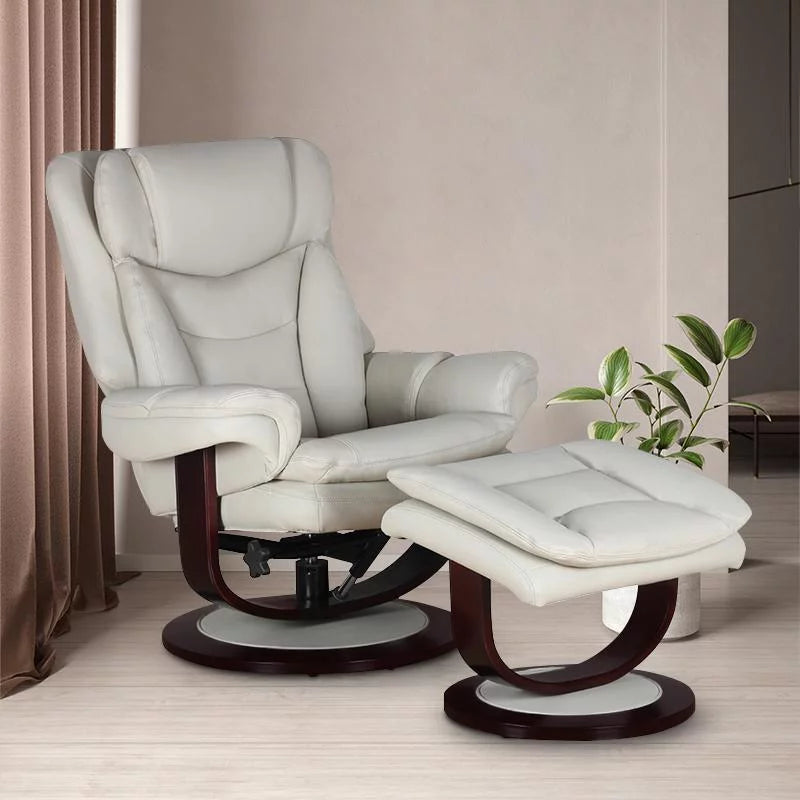 Swivel Pedestal Recliner with Ottoman P36375
