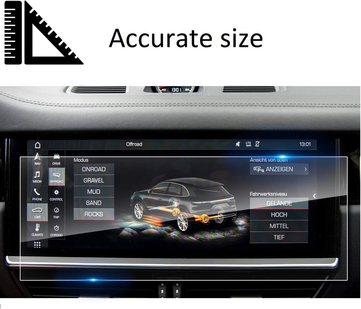 12.3 Inch Tempered Glass Screen Protector C3344