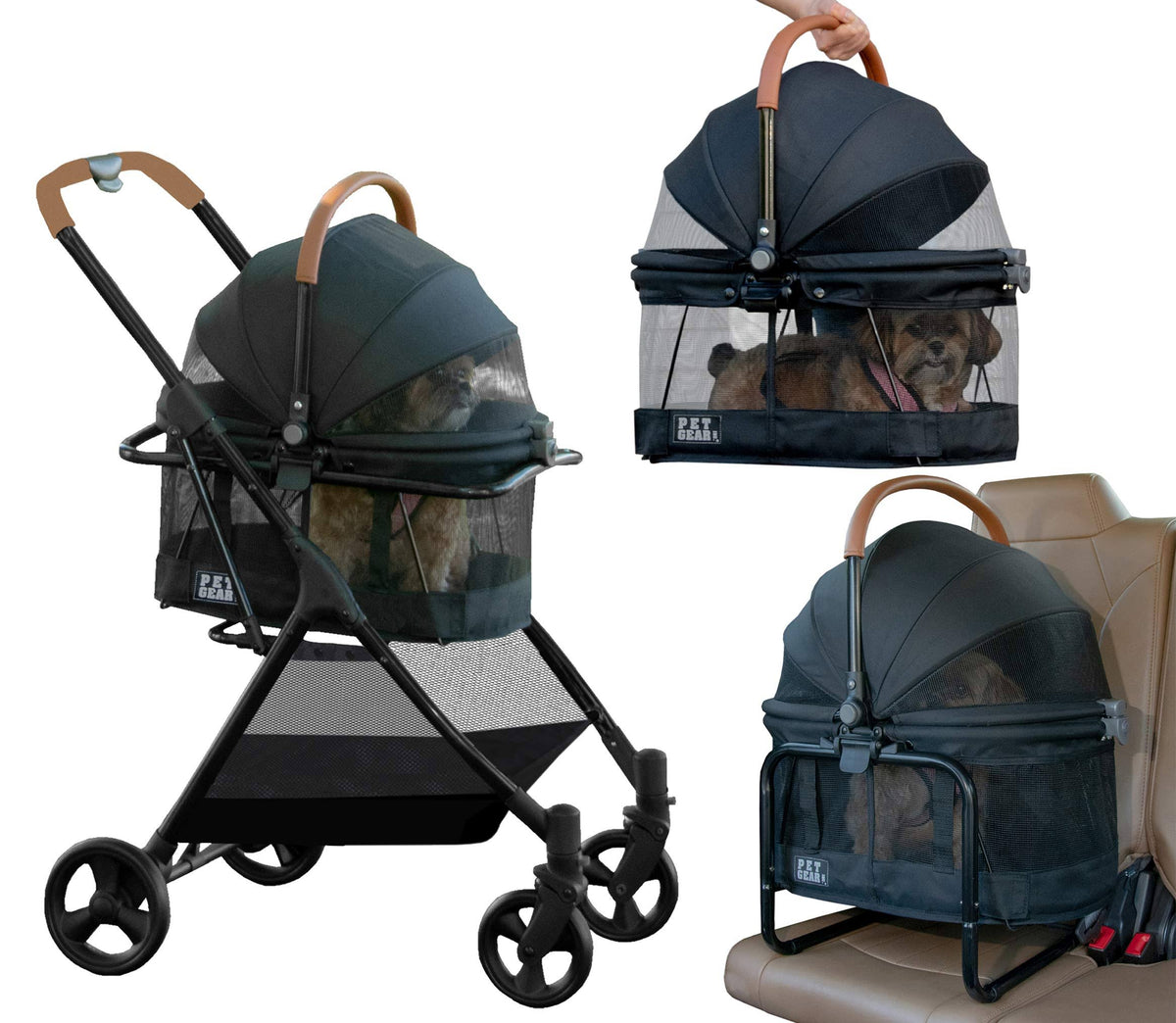Jet Black Dog & Cat Stroller A64229