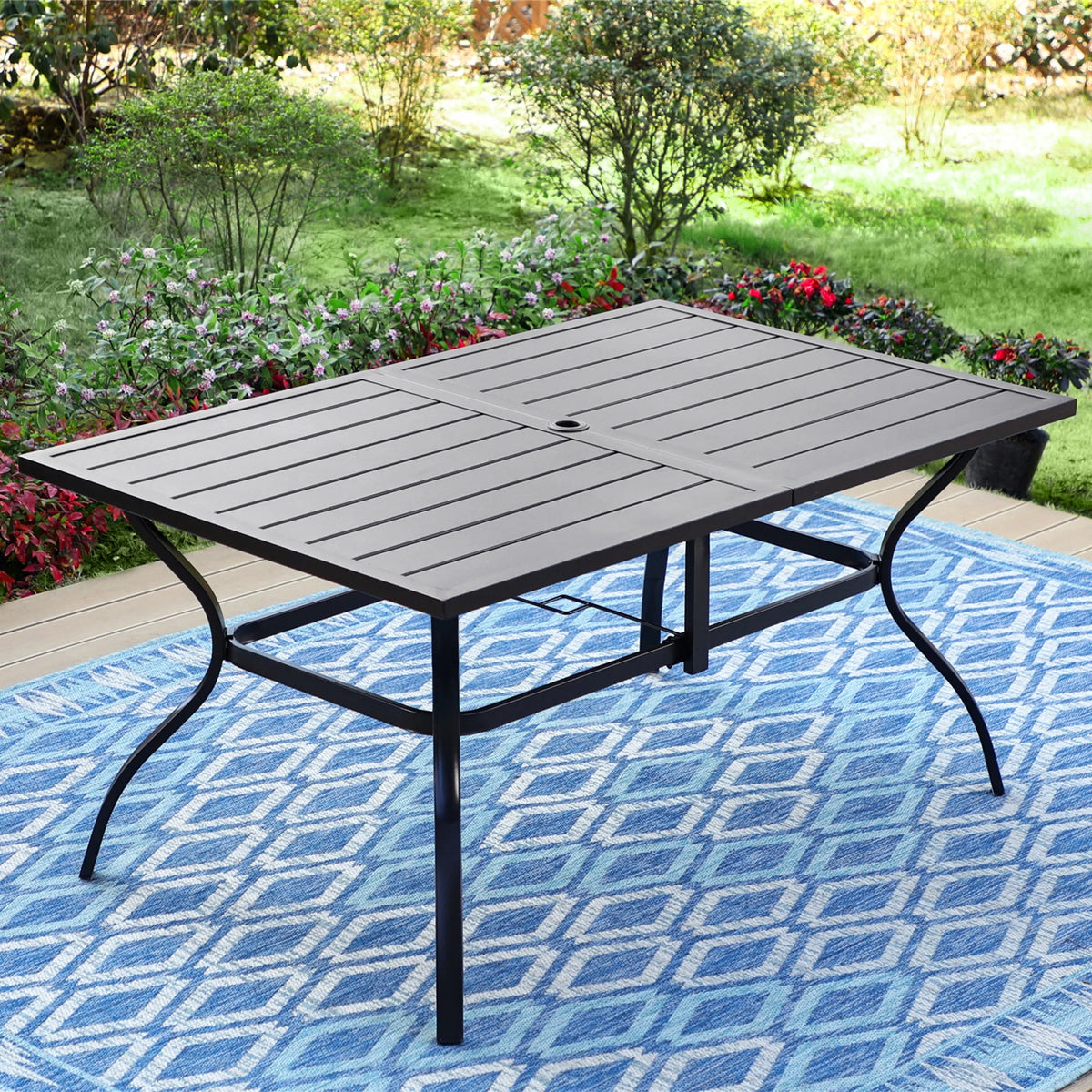 8-Piece Outdoor Dining Set with 13 ft Umbrella D475303