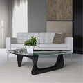 Black Wooden Glass Top Coffee Table S44485