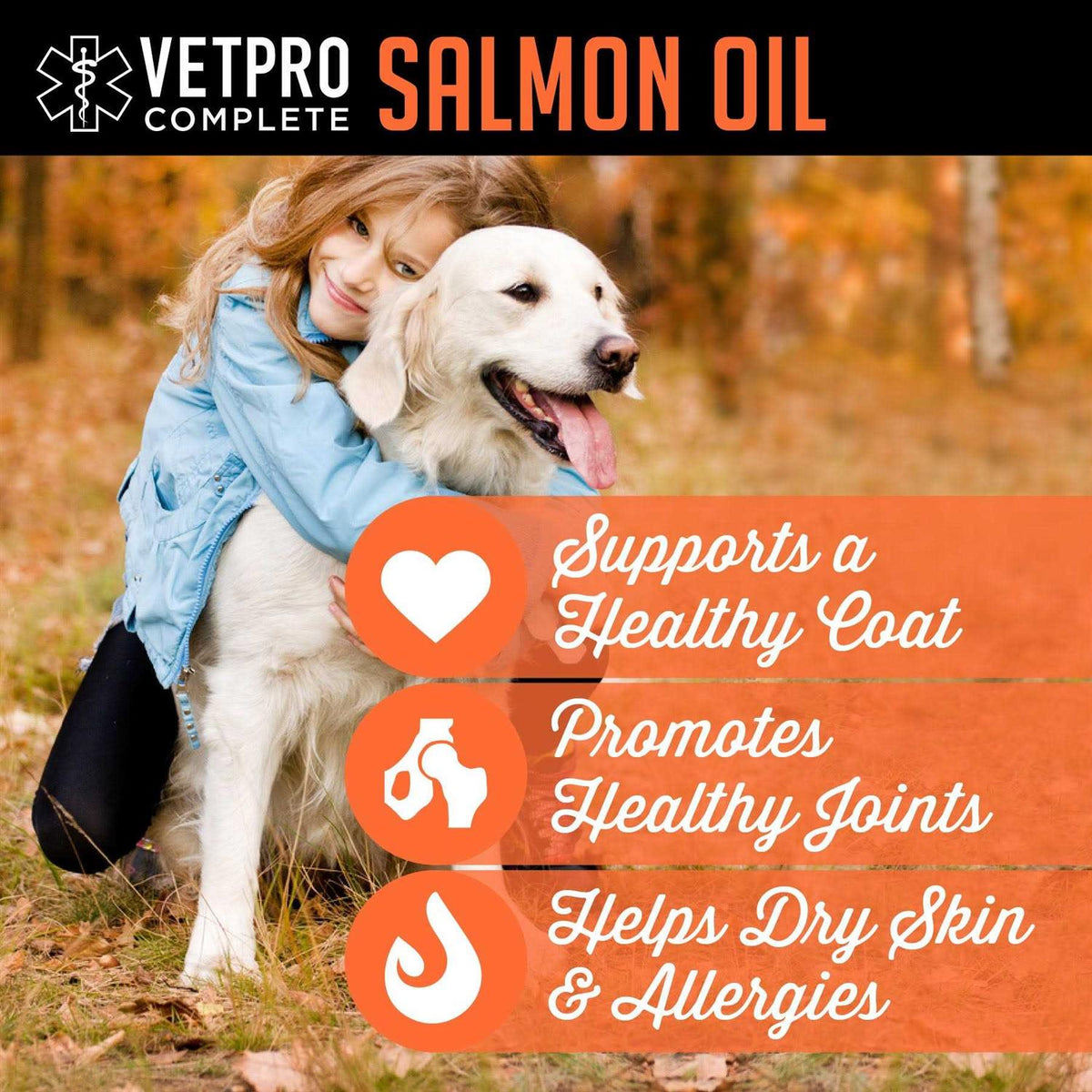 100% Pure Wild Alaskan Salmon Oil Supplement for Dogs & Cats 16 Ounces N342658