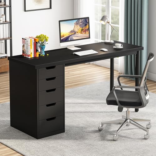 47 inches Computer Desk with 5 Drawers J280
