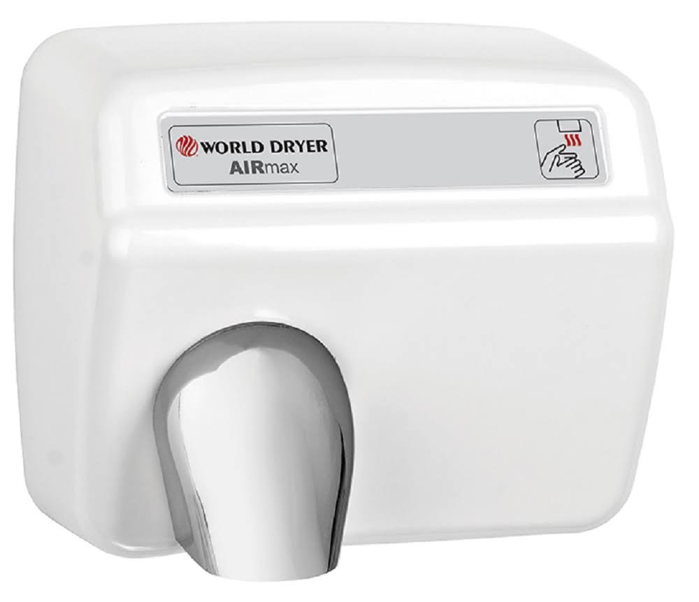 White Automatic Cast Iron Hand Dryer G2769