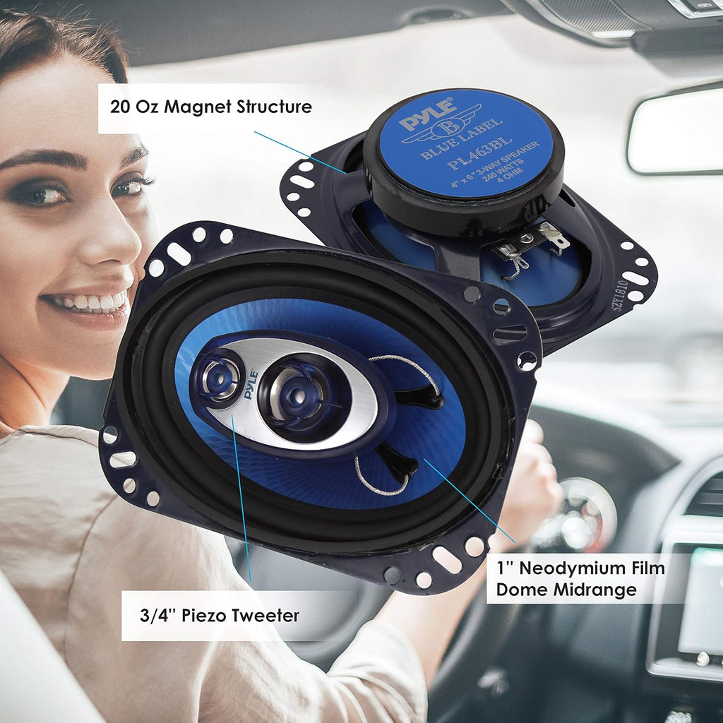 4'' x 6'' Three Way Speaker System 240 Watt 4 Ohm G3710