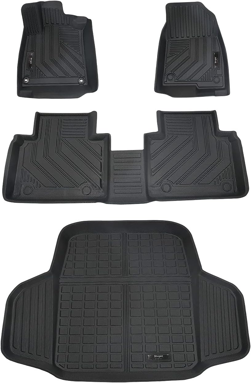 All-Weather Rubber Car Floor Mats & Cargo Trunk Liners Set M811167