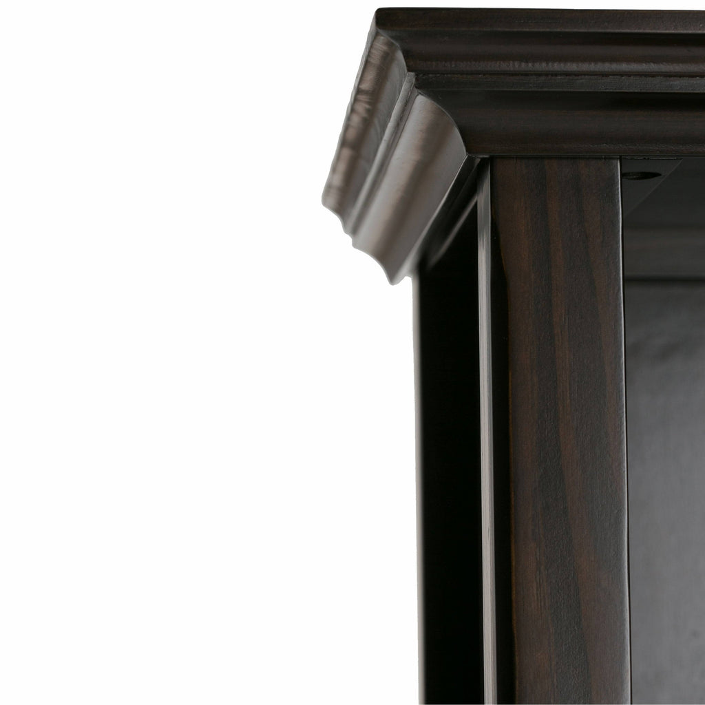 White 5 Shelf Solid Wood Bookcase L30090