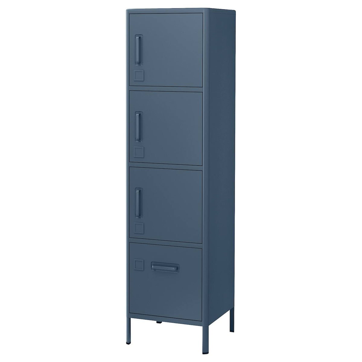 Blue Cabinet with Drawer and Doors L36323