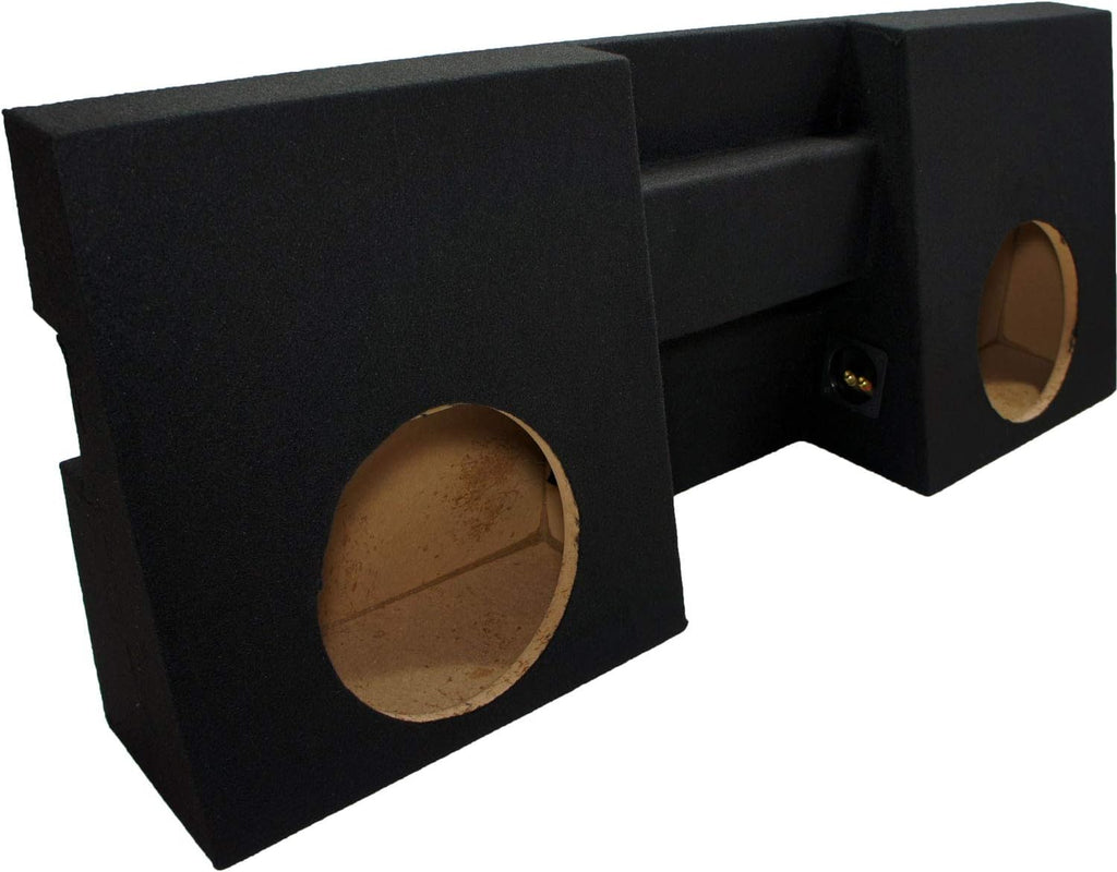 Compatible with 2005-UP Toyota Tacoma Double Cab Dual 10 Sub Box Enclosure & Amp E888483