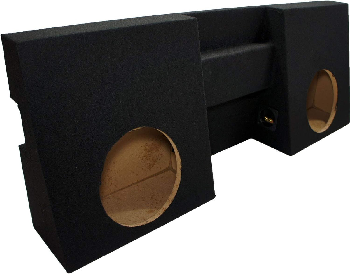 Compatible with 2005-UP Toyota Tacoma Double Cab Dual 10 Sub Box Enclosure & Amp E888483
