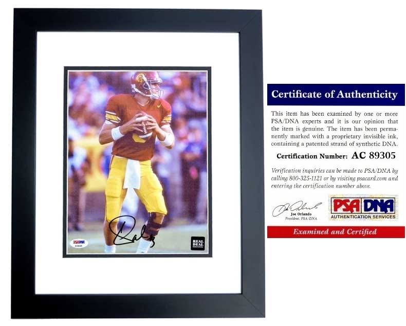 USC Trojans Carson Palmer Autographed Framed Photo X50093