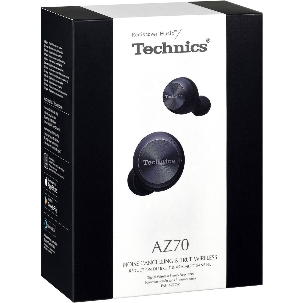 Black Wireless Noise-Canceling In-Ear Earphones with Mic G50425