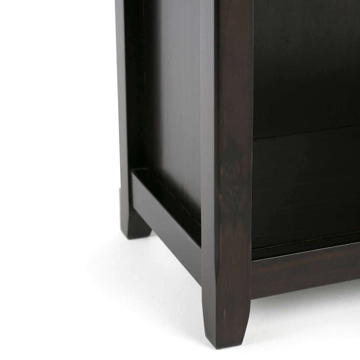 White 5 Shelf Solid Wood Bookcase L30090
