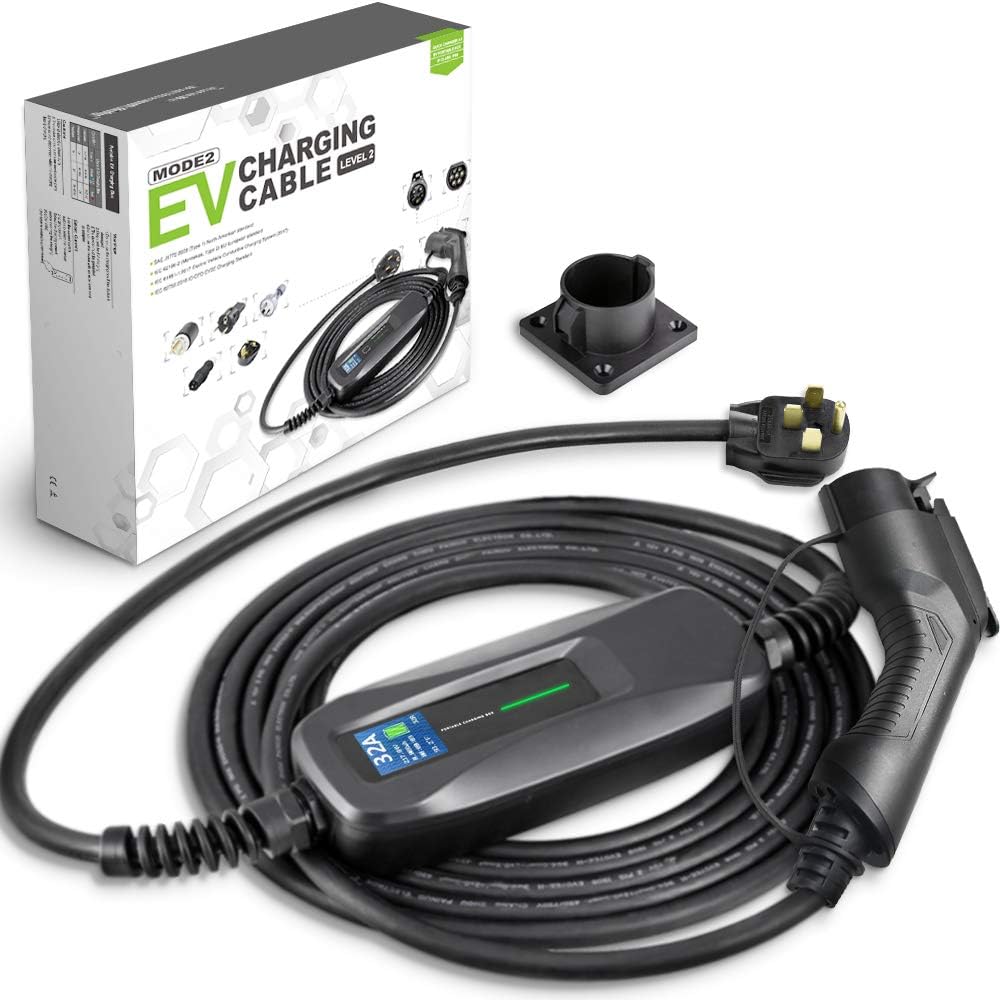 Level 2 32 Amp Portable EV Charger with 25ft Cable C6606