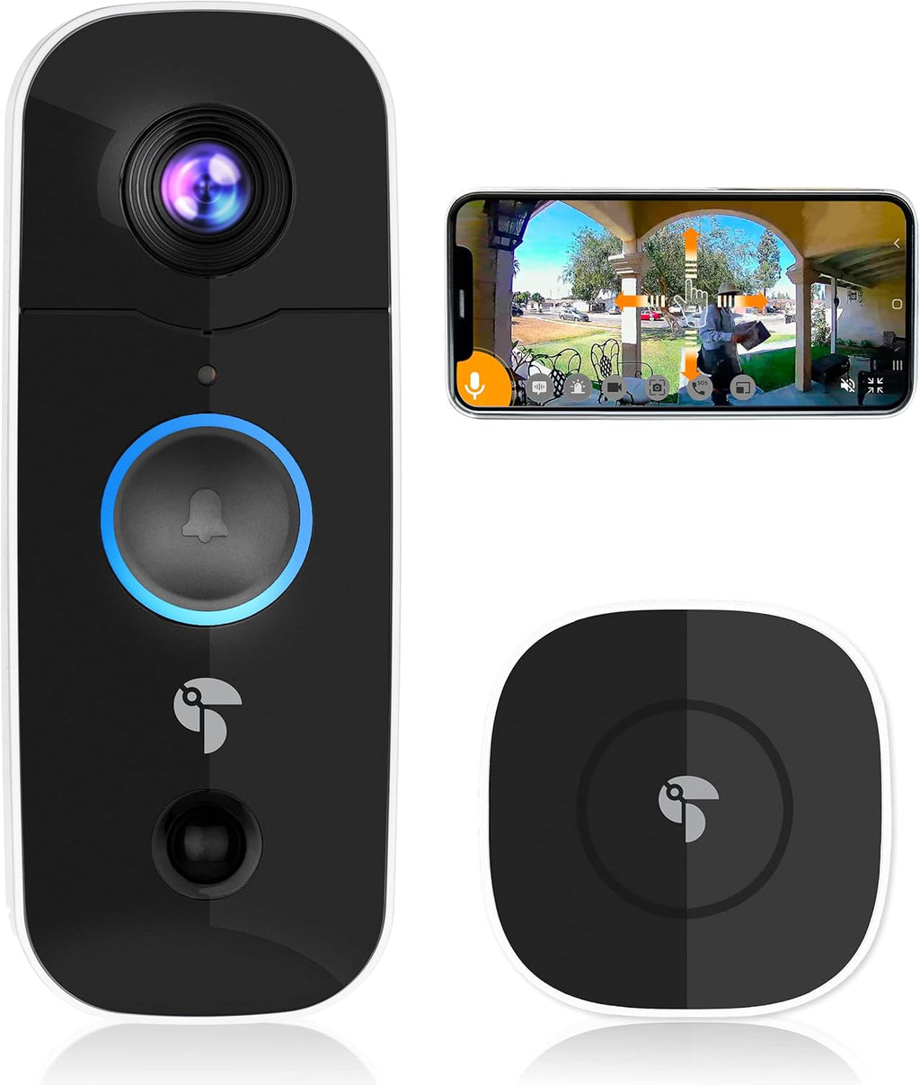 1080P Wireless Video Doorbell with Chime P151540