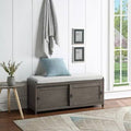 Gray Storage Bench F868