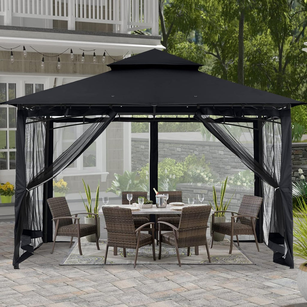 10x12 Gazebo with Netting S481120