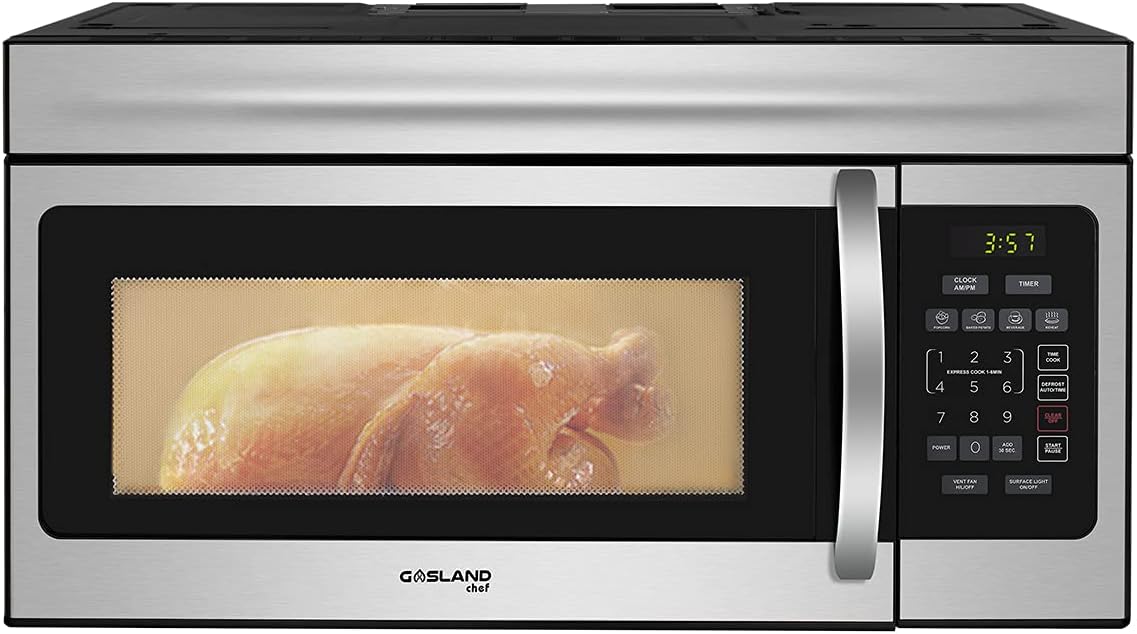 30 Inch Over-the-Range Microwave Oven, 1.6 Cu. Ft., 1000 Watts, Stainless Steel I468