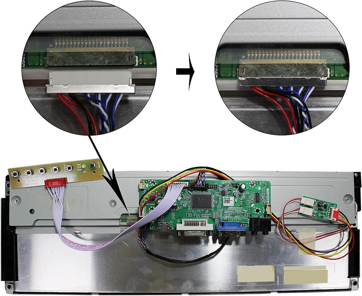 14.9 in 1280X390 LCD Screen with LCD Controller Board K19824