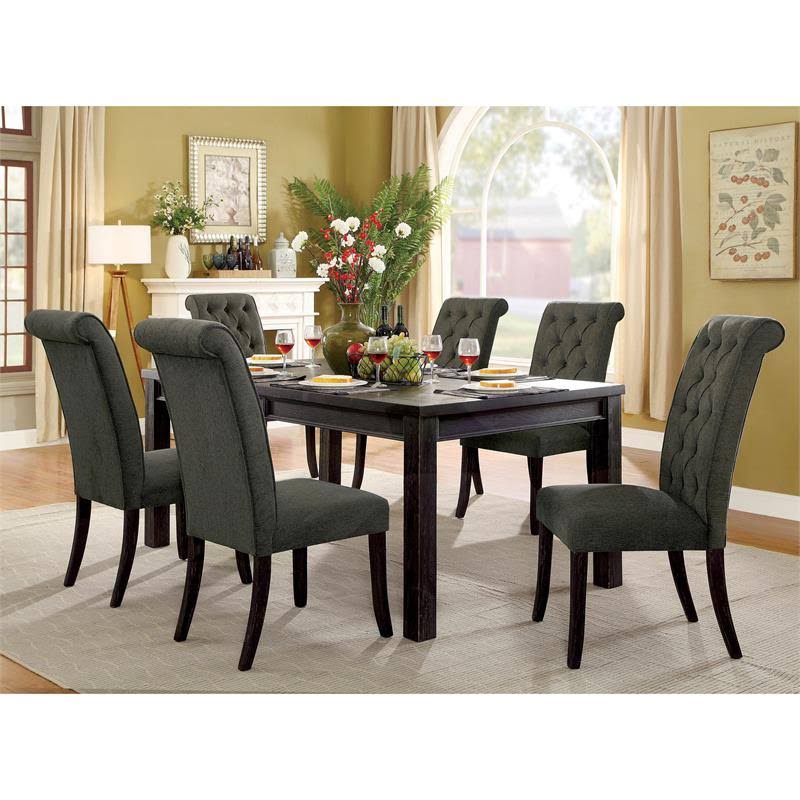 Gray Dining Side Chair Set of 2 L499