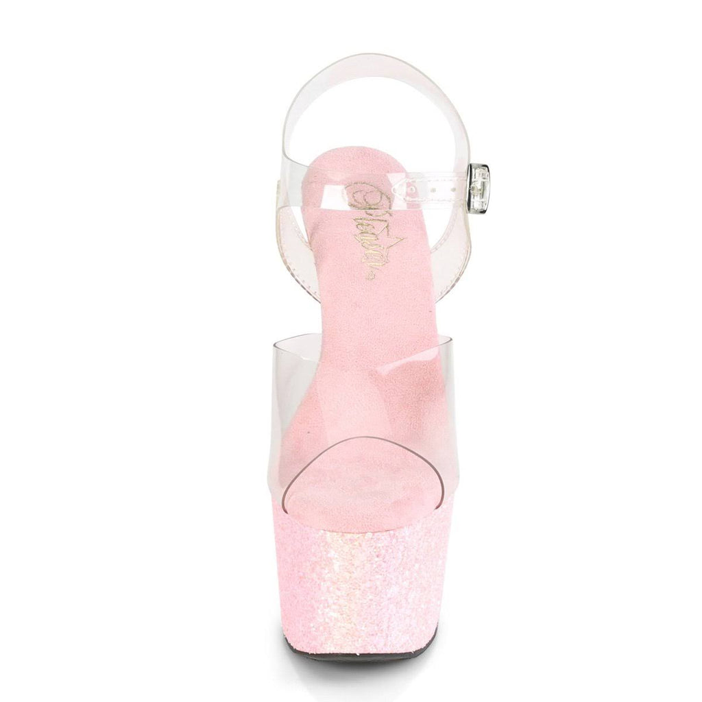 Clear Silver Multi Glitter Shoes L954