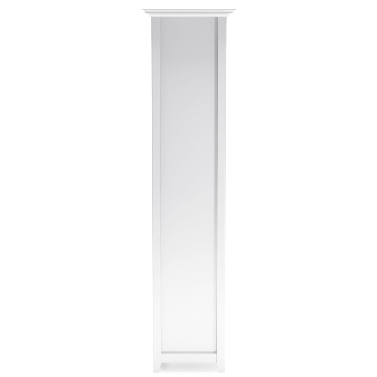 White 5 Shelf Solid Wood Bookcase L30090