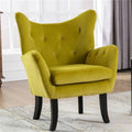 Velvet Accent Chair Armchair with Wooden Legs M5633