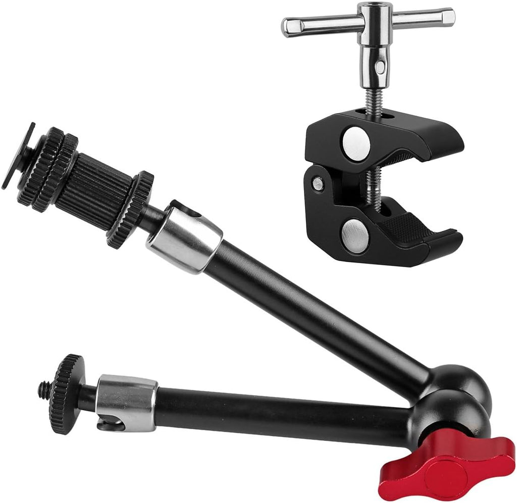 11 inch Adjustable Articulating Friction Magic Arm & Large Super Clamp I98999