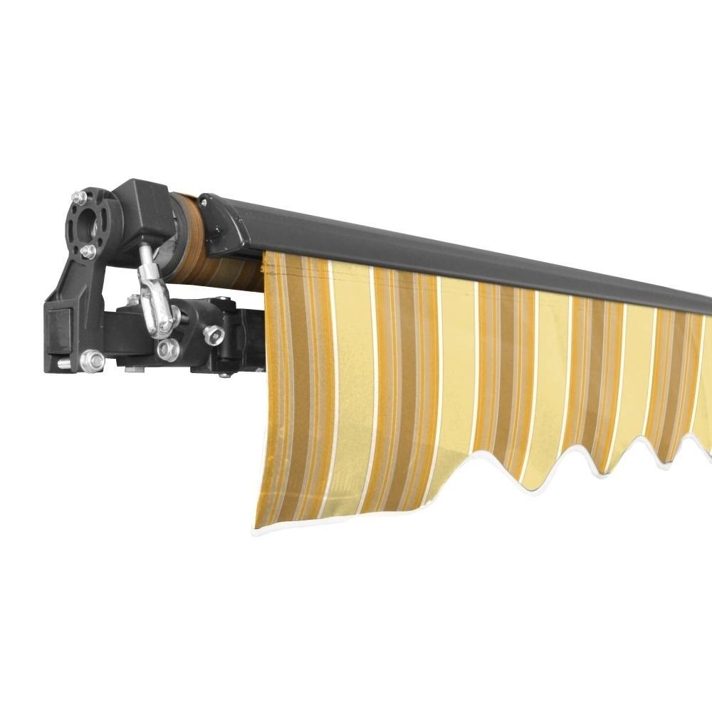 Black Frame Retractable Patio Awning 10 x 8 Feet J266