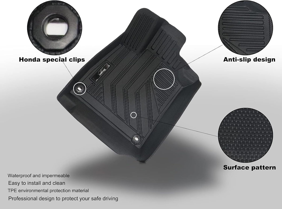 All-Weather Rubber Car Floor Mats & Cargo Trunk Liners Set M811167