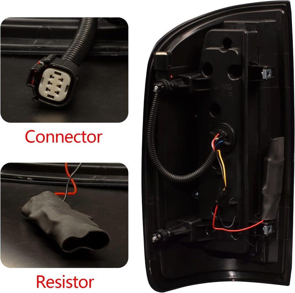 Black Smoked Lens LED Tail Lights A438911