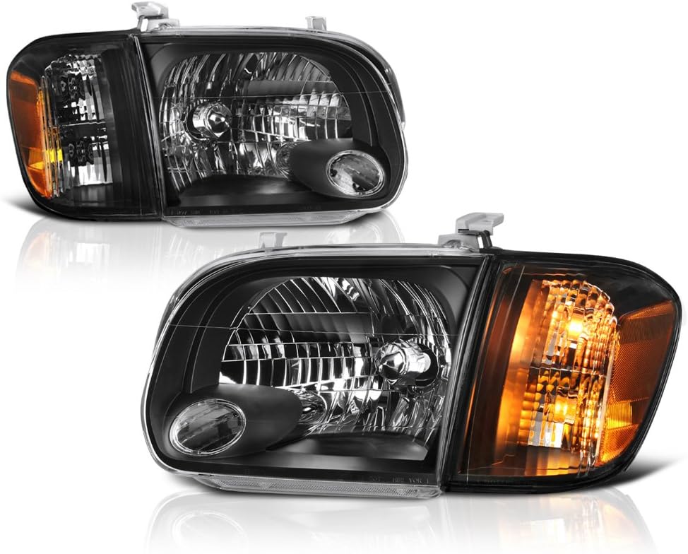 Black Headlight & Corner Side Marker Lamp Assembly A223969