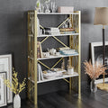 Tall Metal Wood Accent Bookcase H214