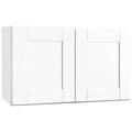 30x18x12 in. Wall Bridge Kitchen Cabinet in Satin White M95292