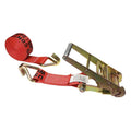 Red Ratchet Strap with Wire Hooks N26739