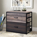 Brown 2 Drawer MDF Vertical File Cabinet I6800