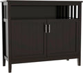 White Buffet Cabinet with 2 Doors and Adjustable Shelf I5621