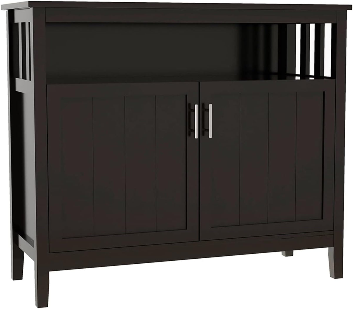 White Buffet Cabinet with 2 Doors and Adjustable Shelf I5621